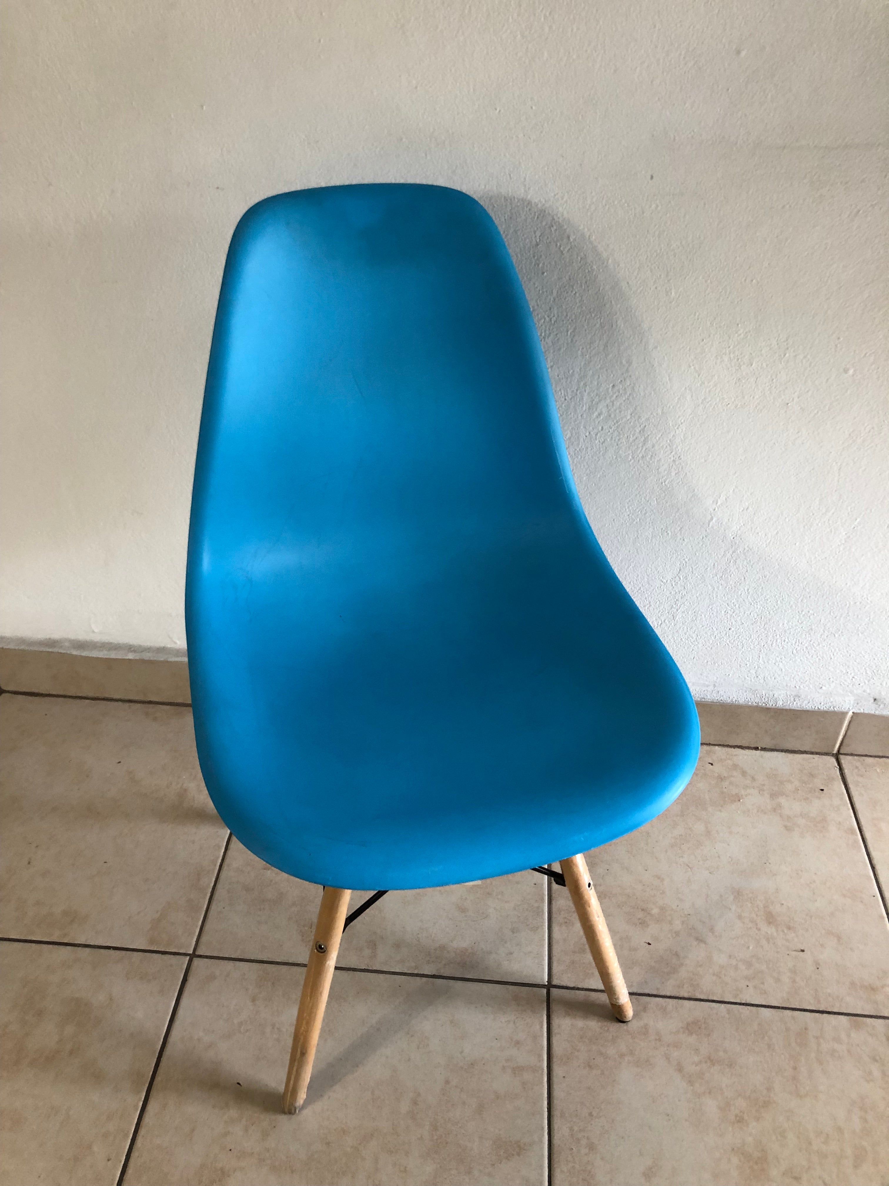Silla Wood Azul